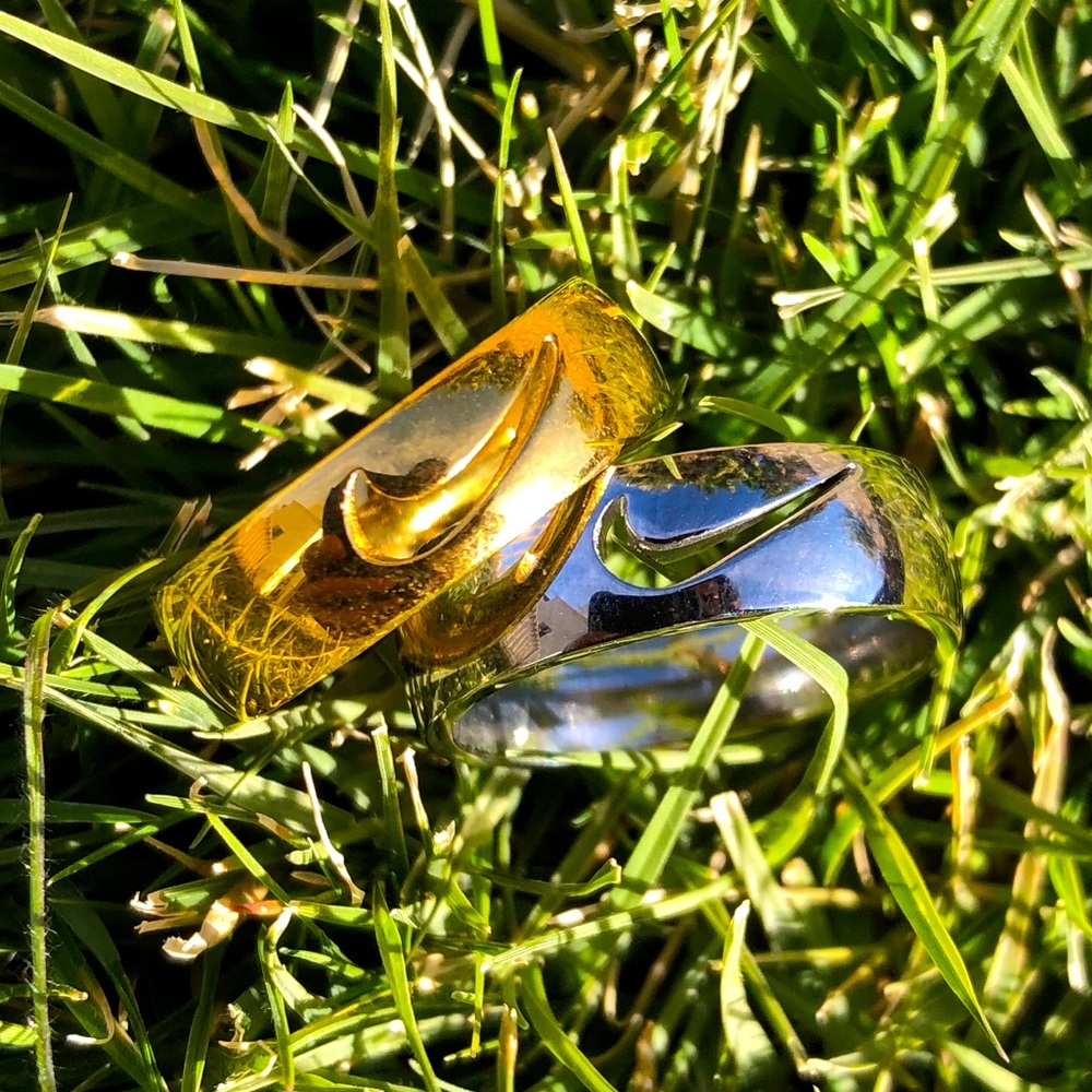 🆕 Nike Swoosh Gold and Silver Steel Jewelry Rings